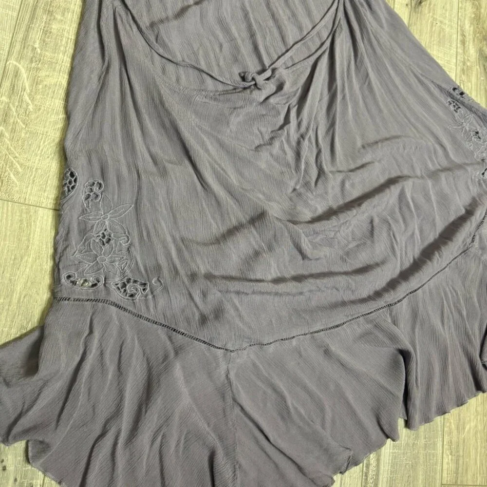 Free People Lavender Halter INTIMATELY Women’s Heat Wave Tunic Mini Dress Purple